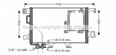AVA QUALITY COOLING ms5564d -  Конденсатор, кондиционер